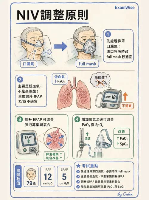 呼吸治療師 - 心臟疾病與COPD重症 - AI 圖文解析預覽
