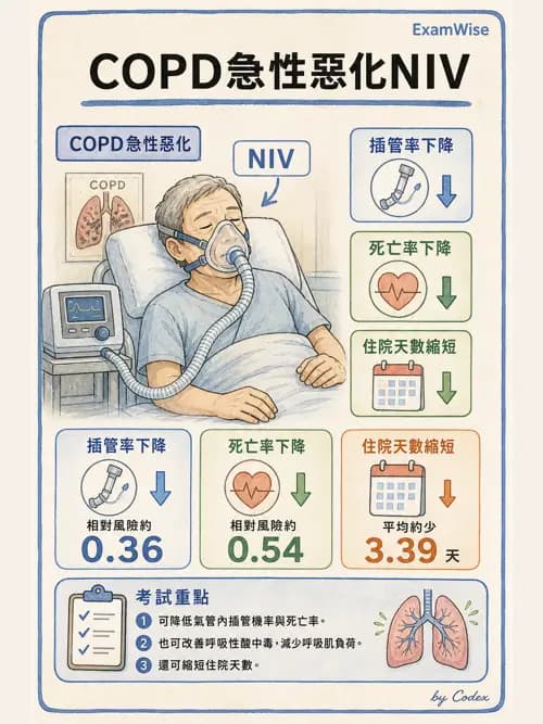 呼吸治療師 - 心臟疾病與COPD重症 - AI 圖文解析預覽