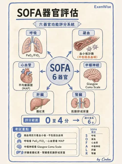 呼吸治療師 - 休克、敗血症與多器官衰竭 - AI 圖文解析預覽