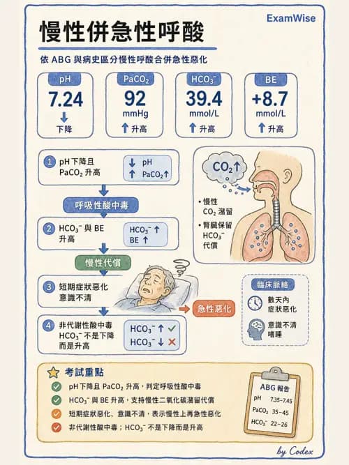 呼吸治療師 - 心臟疾病與COPD重症 - AI 圖文解析預覽