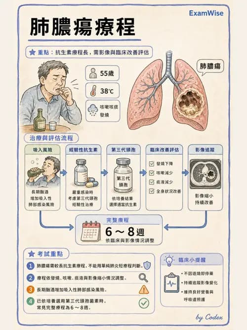 呼吸治療師 - 感染性肺疾 - AI 圖文解析預覽