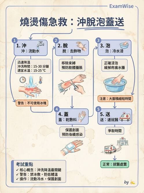 護理師 - 燒傷護理 - AI 圖文解析預覽