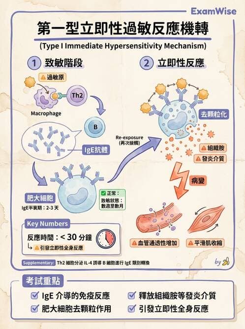 護理師 - 自體免疫疾病與過敏反應 - AI 圖文解析預覽