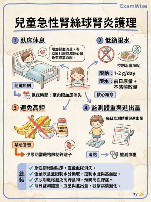 護理師 - 兒童泌尿系統疾病 - AI 圖文解析預覽