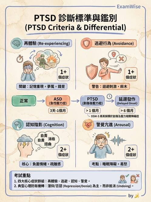 護理師 - 焦慮症與壓力相關障礙 - AI 圖文解析預覽
