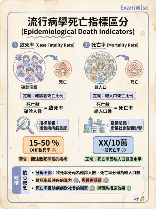 護理師 - 生命統計與健康指標 - AI 圖文解析預覽