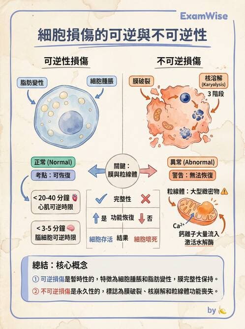 護理師 - 發炎、細胞傷害及修復 - AI 圖文解析預覽
