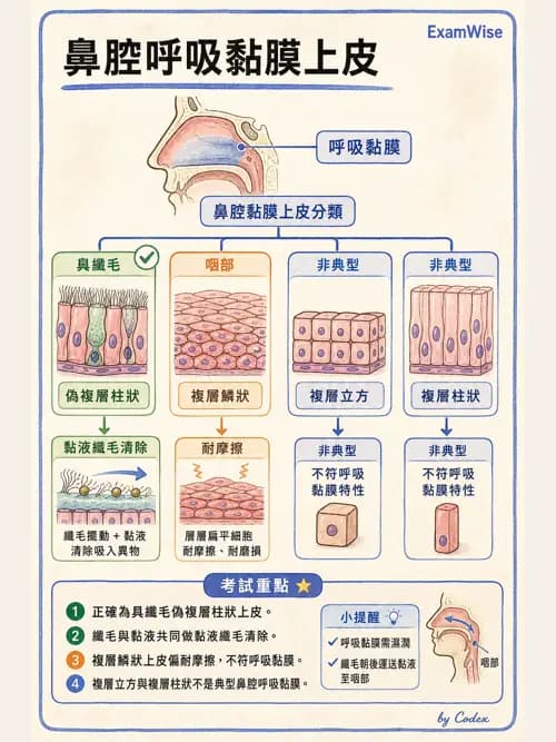 呼吸治療師 - 呼吸系統構造與發展 - AI 圖文解析預覽