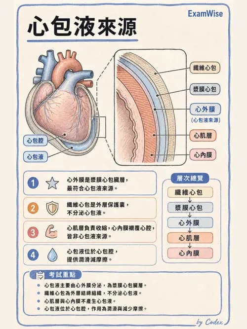 呼吸治療師 - 心臟與循環解剖 - AI 圖文解析預覽