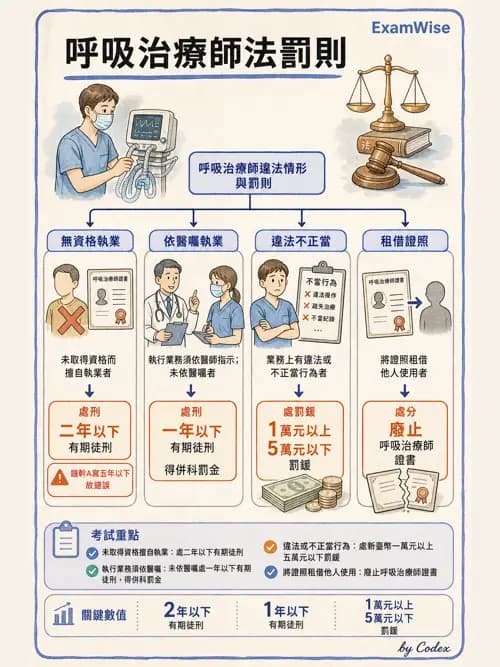 呼吸治療師 - 倫理、法規與安寧照護 - AI 圖文解析預覽
