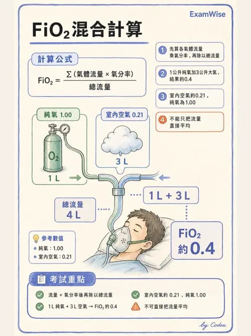 呼吸治療師 - 氣體輸送系統與氧氣治療 - AI 圖文解析預覽