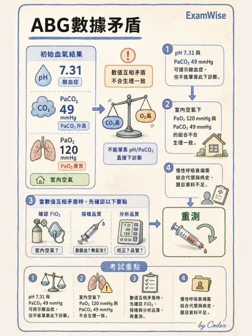 呼吸治療師 - 動脈血氣體分析設備 - AI 圖文解析預覽