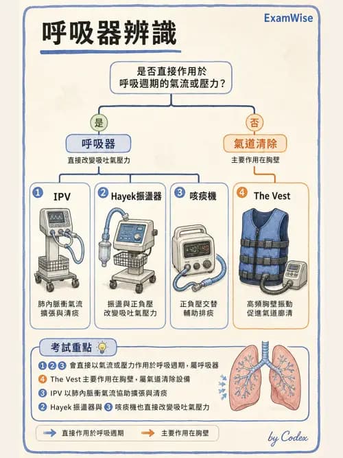 呼吸治療師 - 胸部擴張與物理治療設備 - AI 圖文解析預覽