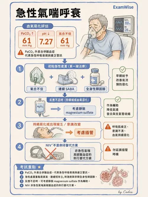 呼吸治療師 - 心臟疾病與COPD重症 - AI 圖文解析預覽