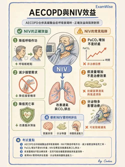 呼吸治療師 - 心臟疾病與COPD重症 - AI 圖文解析預覽