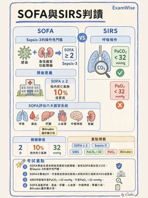 呼吸治療師 - 休克、敗血症與多器官衰竭 - AI 圖文解析預覽
