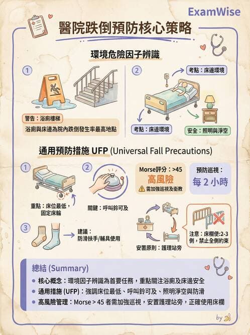 護理師 - 護理安全與環境管理 - AI 圖文解析預覽
