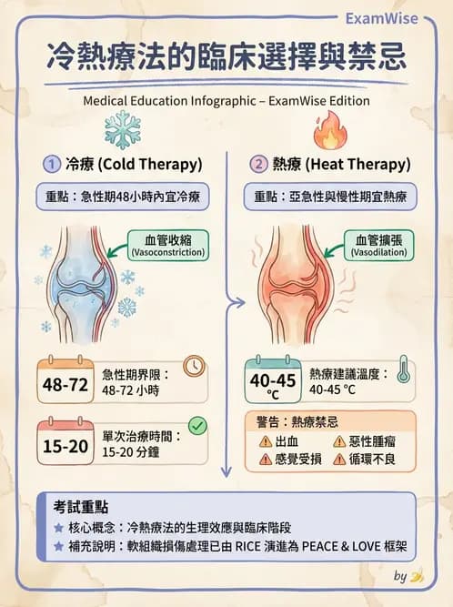 護理師 - 冷熱療法 - AI 圖文解析預覽