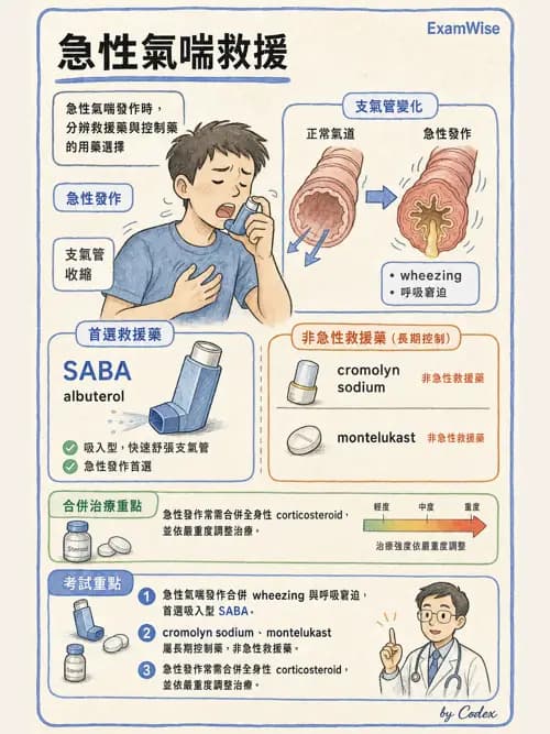 呼吸治療師 - 呼吸系統藥物 - AI 圖文解析預覽