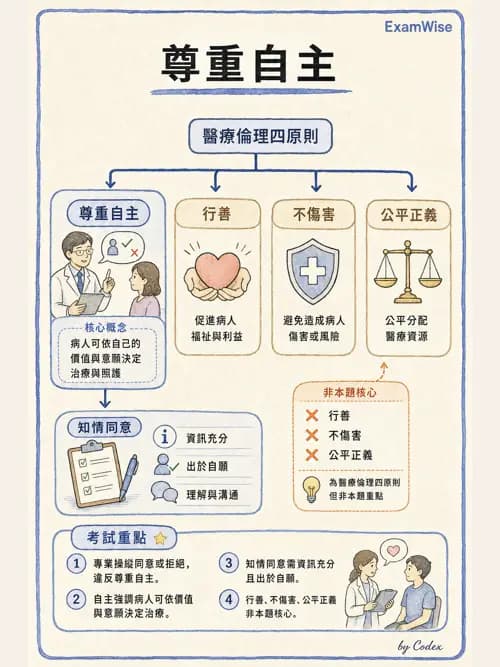 呼吸治療師 - 倫理、法規與安寧照護 - AI 圖文解析預覽