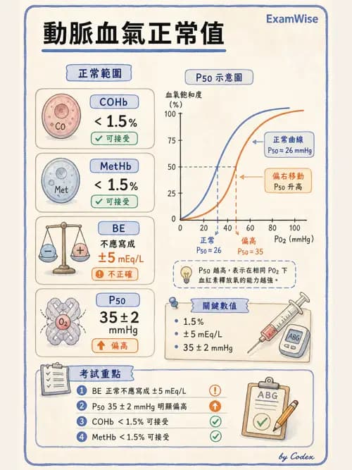 呼吸治療師 - 動脈血氣體分析設備 - AI 圖文解析預覽