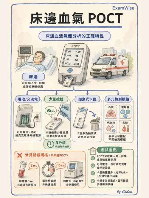 呼吸治療師 - 動脈血氣體分析設備 - AI 圖文解析預覽