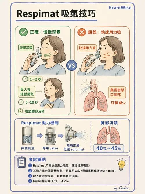 呼吸治療師 - 吸入性藥物噴霧設備 - AI 圖文解析預覽
