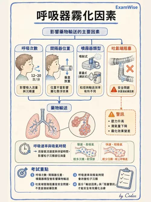 呼吸治療師 - 吸入性藥物噴霧設備 - AI 圖文解析預覽