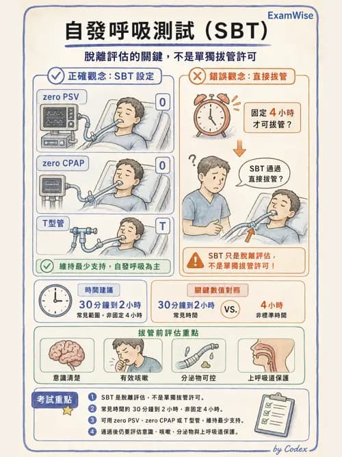 呼吸治療師 - 臨床設定、參數調整與脫離 - AI 圖文解析預覽