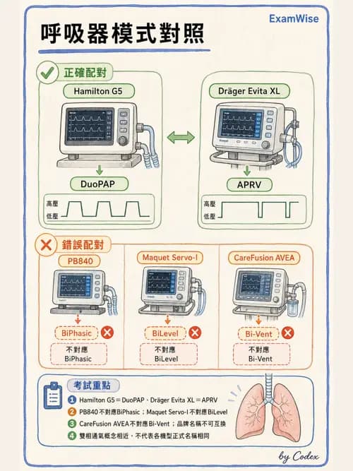 呼吸治療師 - 呼吸器設計與通氣模式 - AI 圖文解析預覽