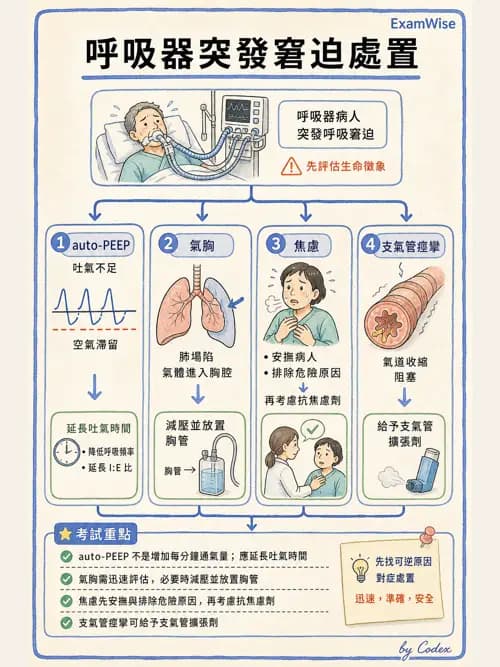 呼吸治療師 - 呼吸器圖形判讀與故障排除 - AI 圖文解析預覽