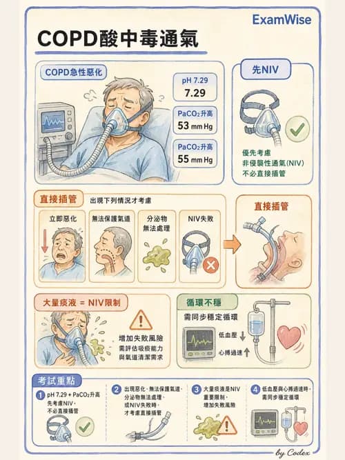 呼吸治療師 - 心臟疾病與COPD重症 - AI 圖文解析預覽