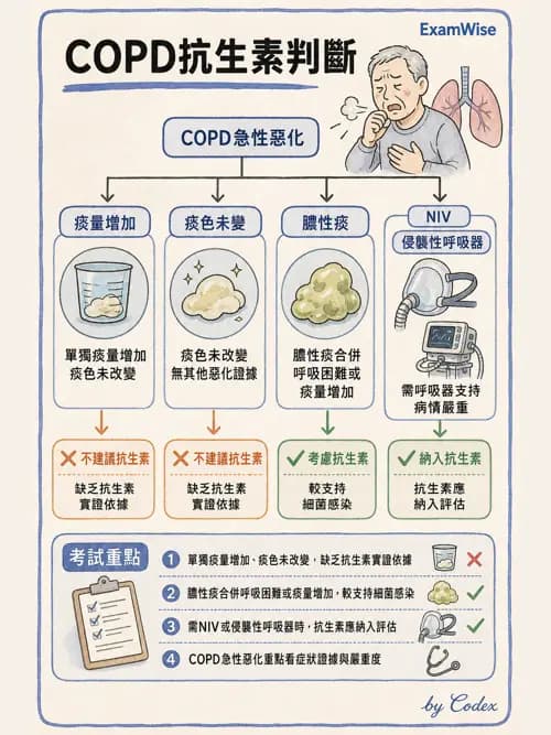 呼吸治療師 - 心臟疾病與COPD重症 - AI 圖文解析預覽