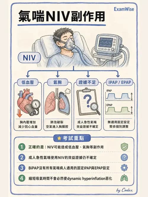 呼吸治療師 - 心臟疾病與COPD重症 - AI 圖文解析預覽