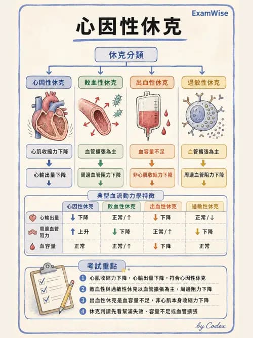 呼吸治療師 - 休克、敗血症與多器官衰竭 - AI 圖文解析預覽