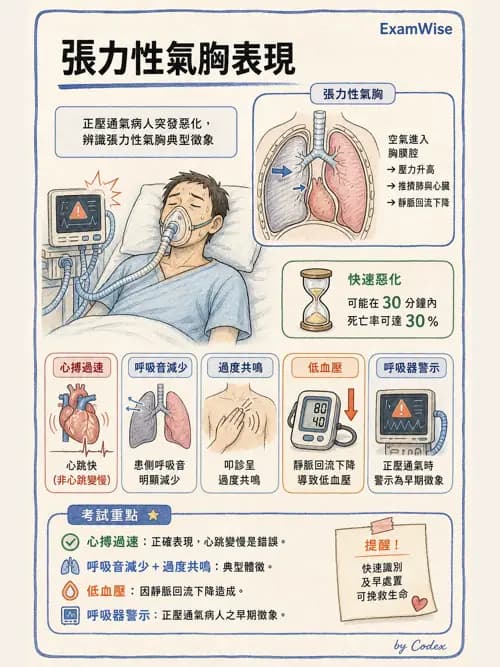 呼吸治療師 - 外力傷害與胸廓病變 - AI 圖文解析預覽