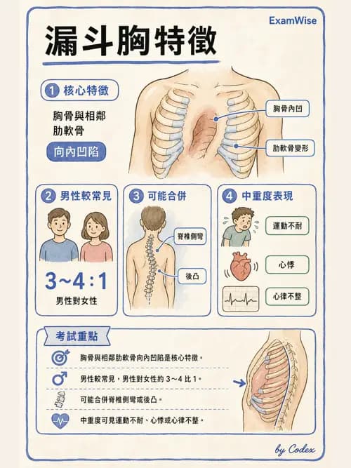 呼吸治療師 - 外力傷害與胸廓病變 - AI 圖文解析預覽