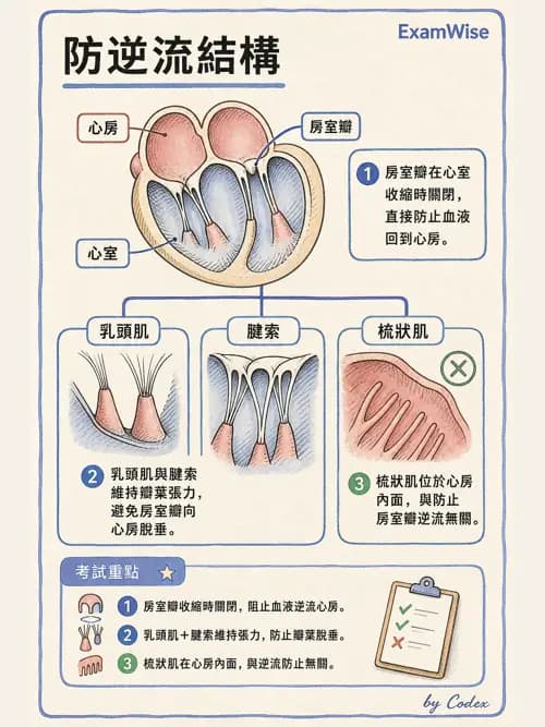 呼吸治療師 - 心臟與循環解剖 - AI 圖文解析預覽