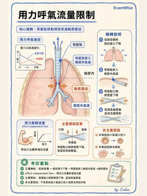 呼吸治療師 - 通氣、呼吸力學與控制 - AI 圖文解析預覽