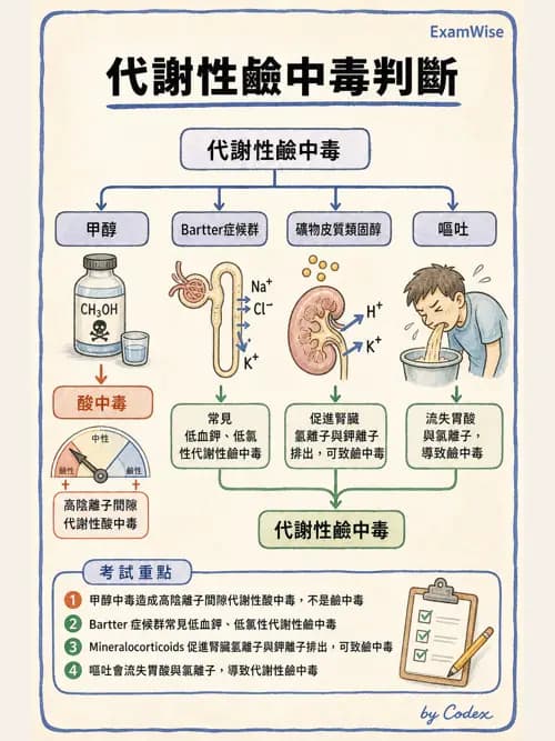 呼吸治療師 - 酸鹼平衡與腎臟生理 - AI 圖文解析預覽
