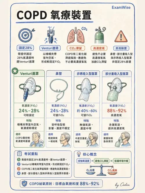 呼吸治療師 - 氣體輸送系統與氧氣治療 - AI 圖文解析預覽