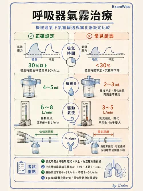 呼吸治療師 - 濕氣與霧氣治療 - AI 圖文解析預覽
