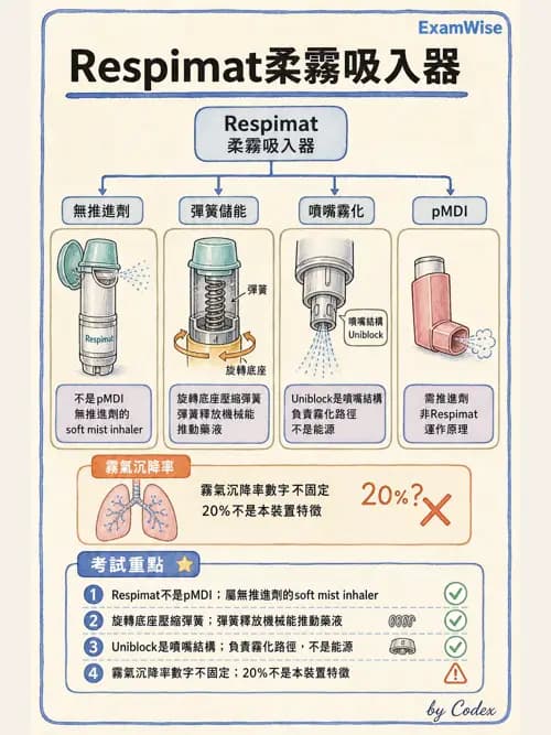 呼吸治療師 - 吸入性藥物噴霧設備 - AI 圖文解析預覽
