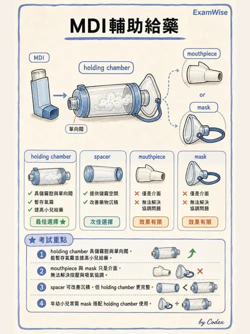 呼吸治療師 - 吸入性藥物噴霧設備 - AI 圖文解析預覽