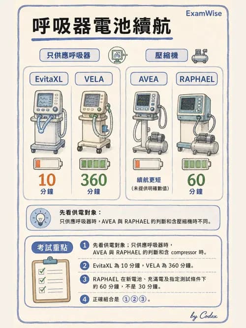 呼吸治療師 - 呼吸器設計與通氣模式 - AI 圖文解析預覽
