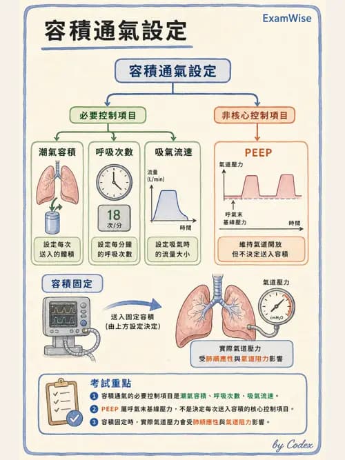 呼吸治療師 - 臨床設定、參數調整與脫離 - AI 圖文解析預覽