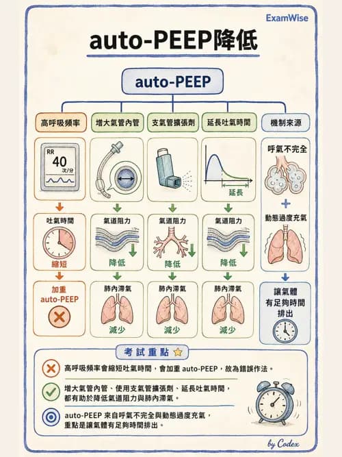 呼吸治療師 - 臨床設定、參數調整與脫離 - AI 圖文解析預覽