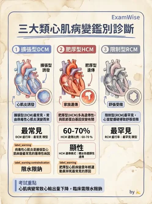 護理師 - 心臟衰竭與心律不整 - AI 圖文解析預覽