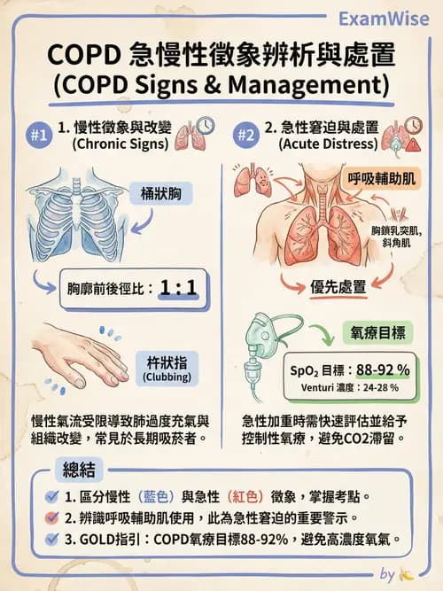 護理師 - COPD與氣喘 - AI 圖文解析預覽