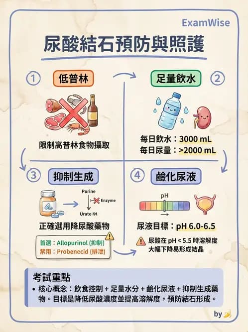 護理師 - 泌尿道疾病與排尿障礙 - AI 圖文解析預覽